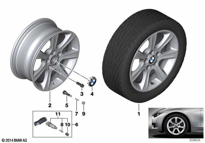 BMW LA wheel Star Spoke 394 - 17''