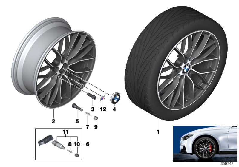 BMW LA wheel M Double Spoke 405-20''