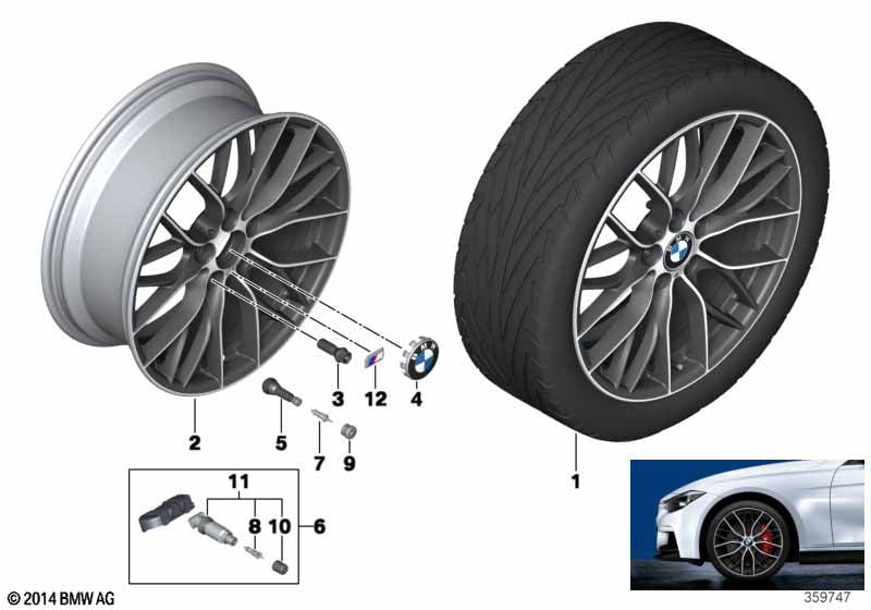 BMW LA wheel M Double Spoke 405-20''