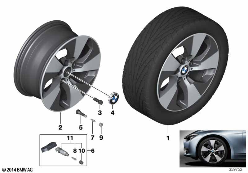 BMW LA wheel Streamline 419 - 18''