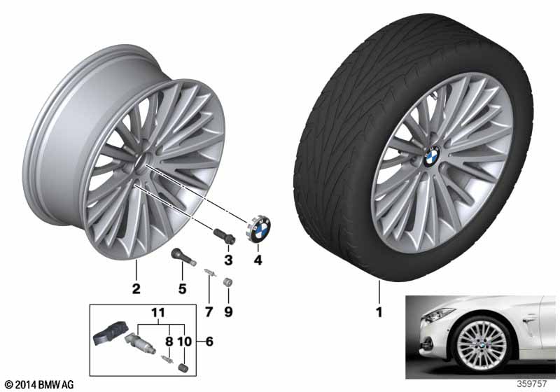 BMW LA wheel Multi-Spoke 399 - 19''