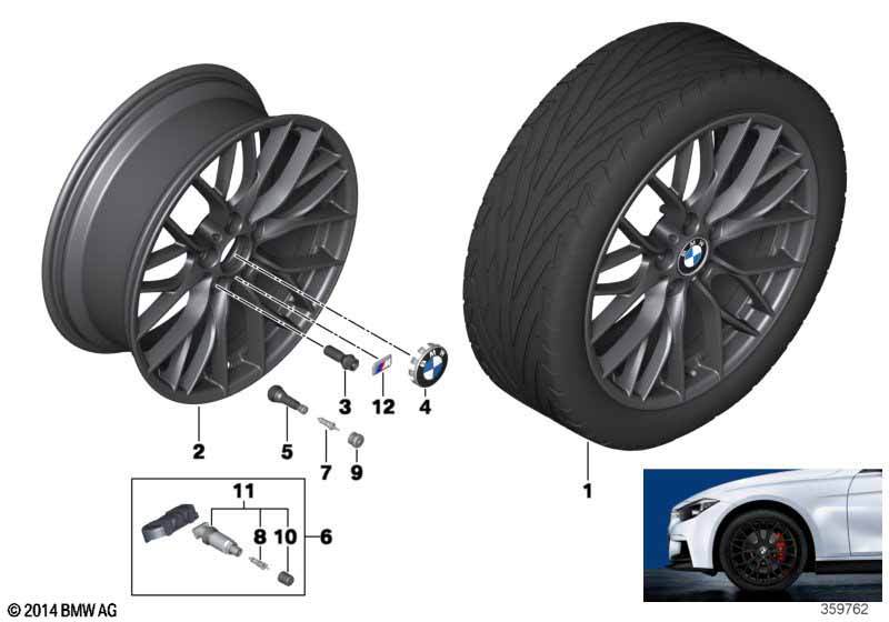 BMW LA wheel M Double Spoke 405-18''