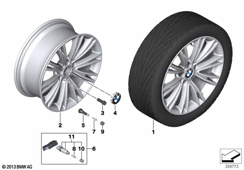 BMW LA wheel Individual V-Spoke 626