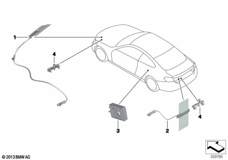 Individual parts for phone antenna