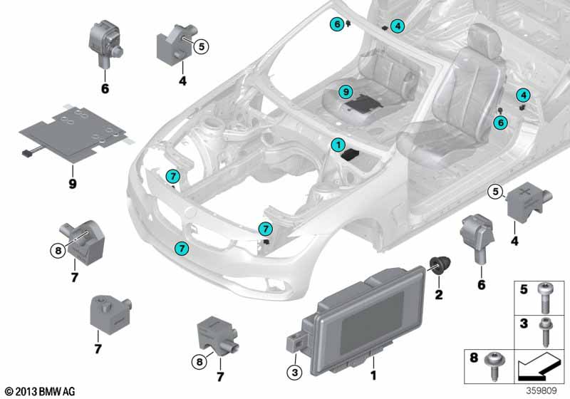 Electric parts airbag