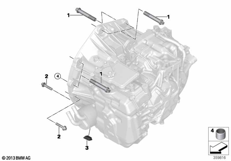 Gearbox mounting parts