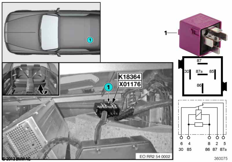 Relay for convertible top 2 K18364