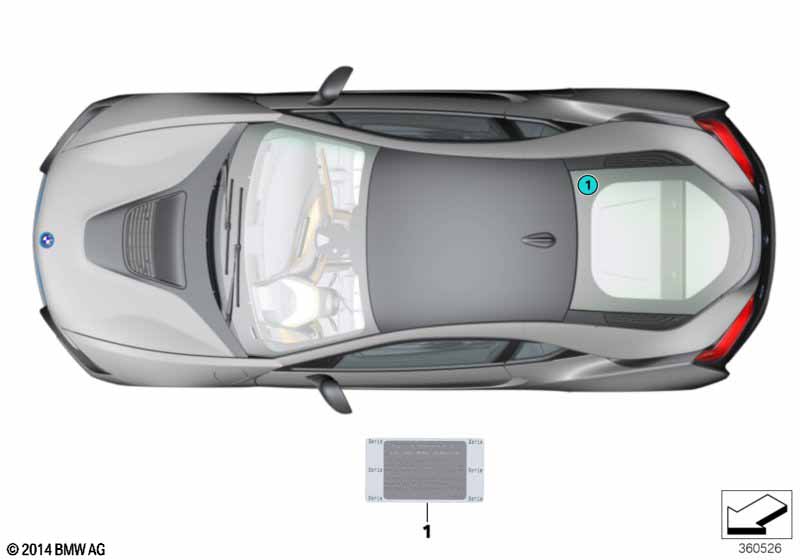 Genuine BMW 71228681463 Label