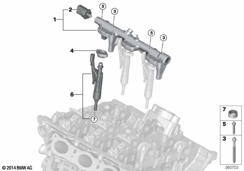 Genuine BMW 13538656548 G01 F40 G21 Rp Injector (Inc. X4 M40iX, X3 20i & 630i) | ML Performance UK Car Parts