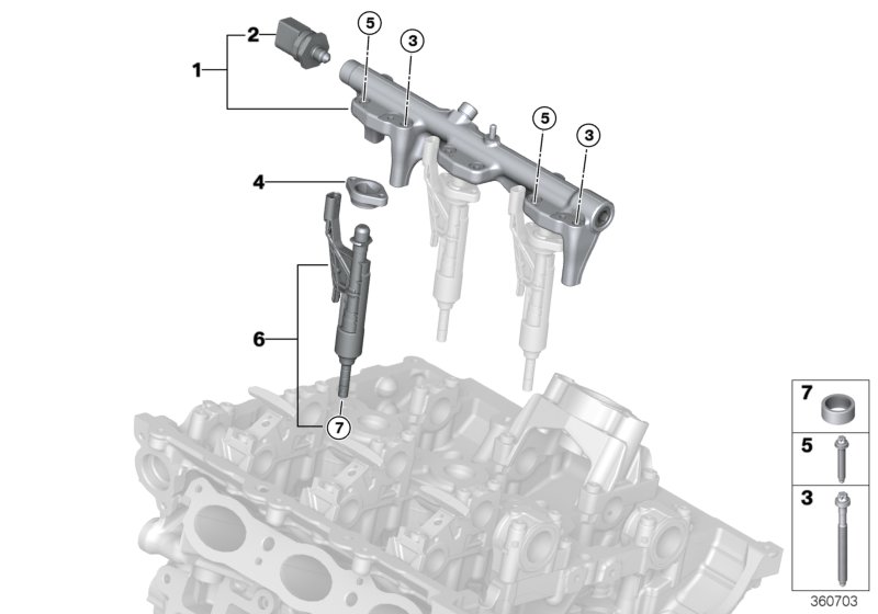 Genuine BMW 13538656548 G01 F40 G21 Rp Injector (Inc. X4 M40iX, X3 20i & 630i) | ML Performance UK Car Parts