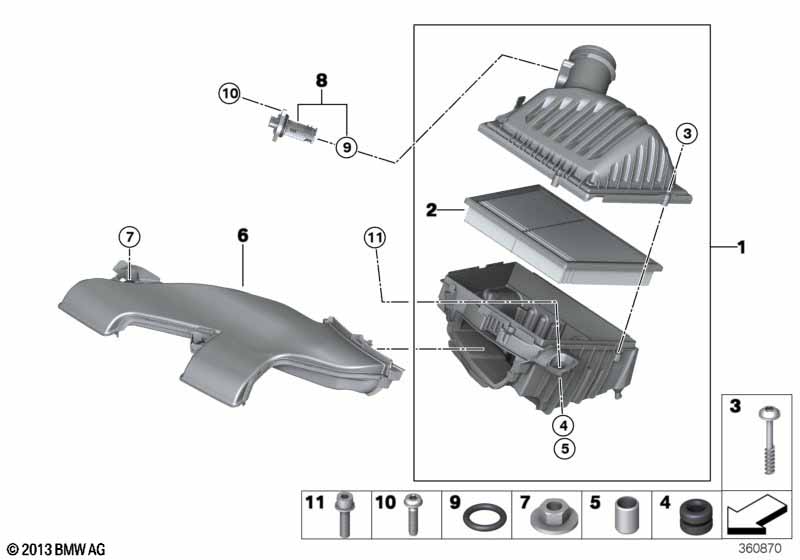 Genuine BMW Mini 13717609482 F45 F48 Intake Muffler (Inc. X2 18i, JCW ALL4 & Cooper SE ALL4) | ML Performance UK Car Parts