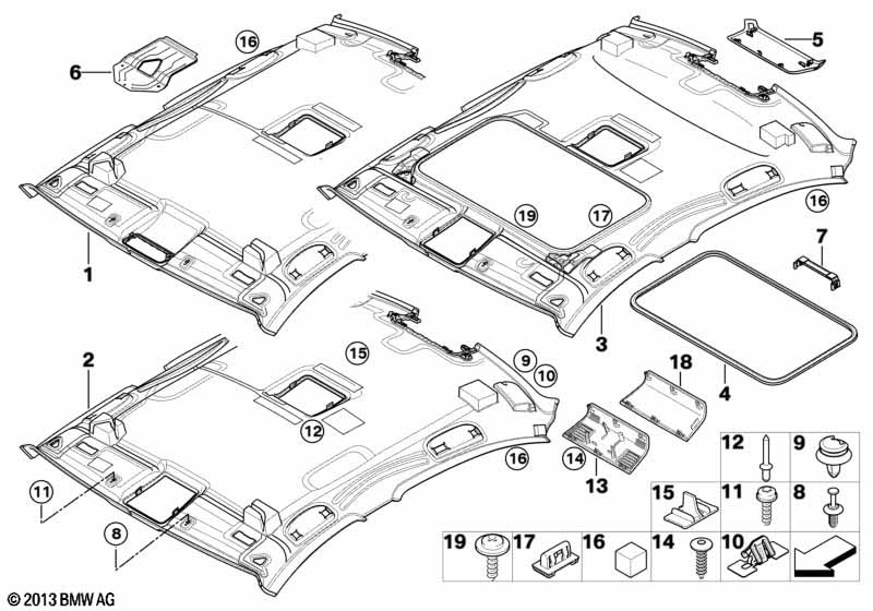 Genuine BMW 07146958461 E70 RR5 Clip (Inc. 320d ed, 330xd & 335xi) | ML Performance UK Car Parts