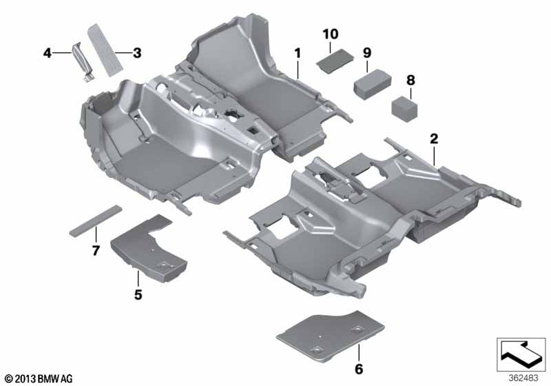 Genuine BMW 51627227117 RR4 Foam Component 200X25X10 (Inc. Ghost & Ghost EWB) | ML Performance EU Car Parts