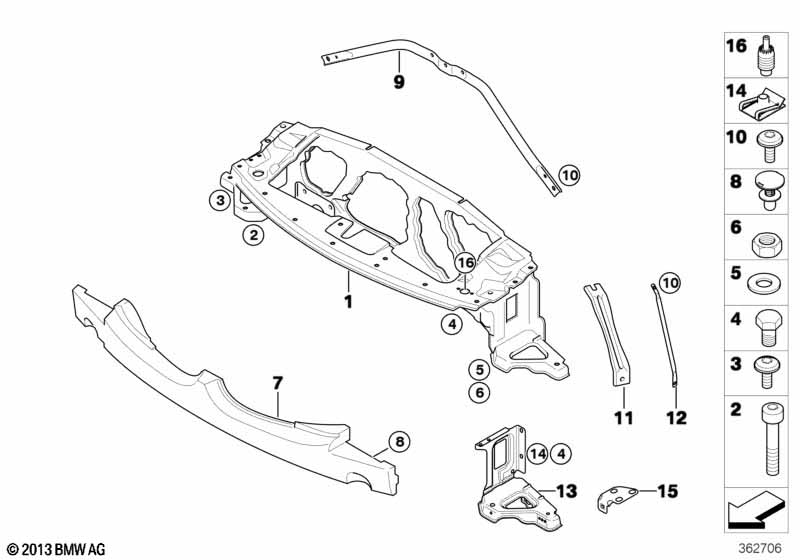 Genuine BMW 51717197209 E85 E86 Support Left (Inc. Z4) | ML Performance UK Car Parts