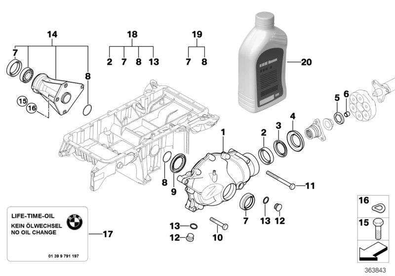 Genuine BMW 31507527999 E53 Profile-Gasket (Inc. X5 4.4i & X5 4.8is) | ML Performance UK Car Parts