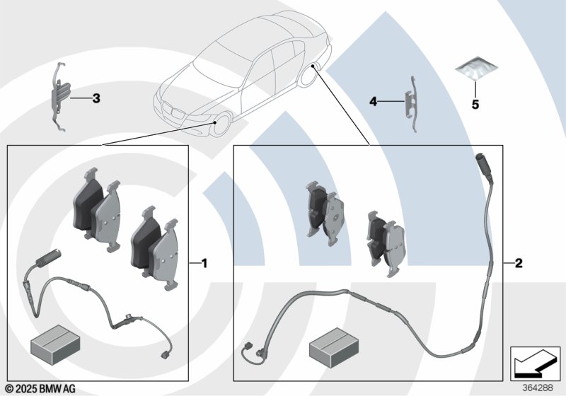 Service Kit for brake pads / Value Line