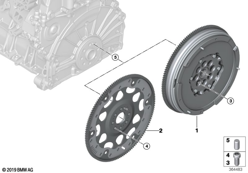 Genuine BMW 21208671022 F32 F22 Twin Mass Flywheel (Inc. 230i, 330iX & 430iX) | ML Performance UK Car Parts