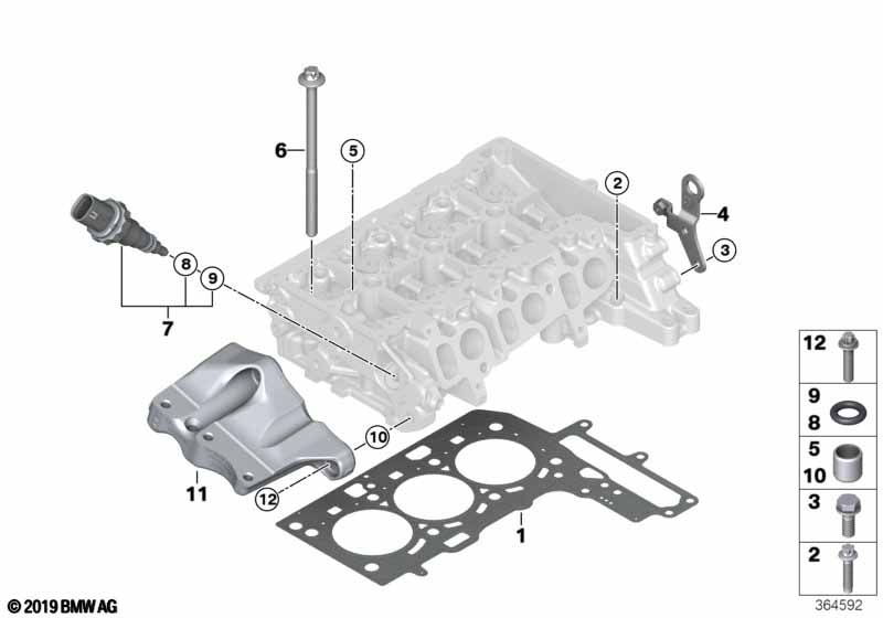 Genuine BMW 11128511229 F21 Cylinder Head Gasket 3-LOCH (Inc. One D, X1 16d & 116d ed) | ML Performance UK Car Parts