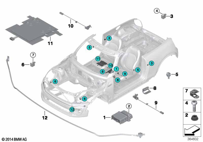 Electric parts airbag