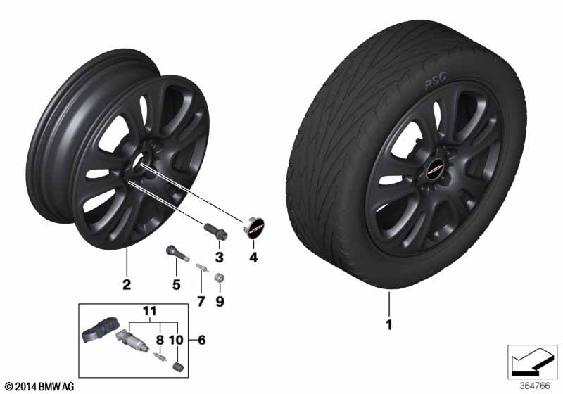 MINI LA wheel Double Spoke 510