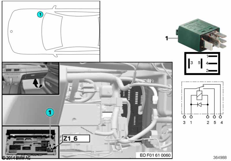 Relay for rear wiper Z1_6