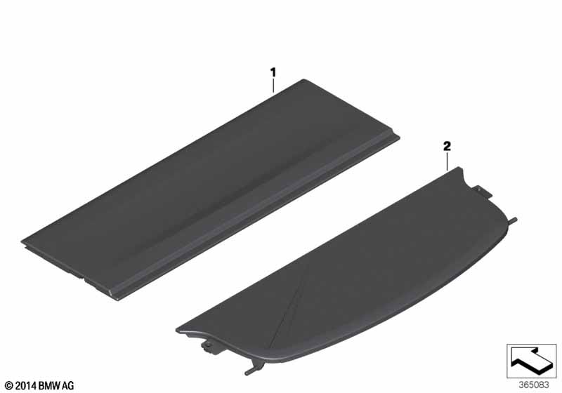Hide-away cargo cover