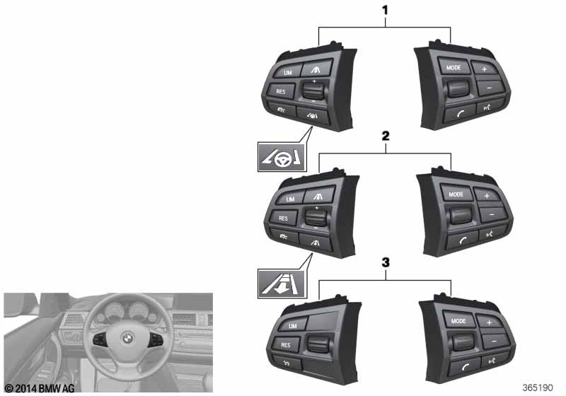 Switch, strng wheel, multifunction, base