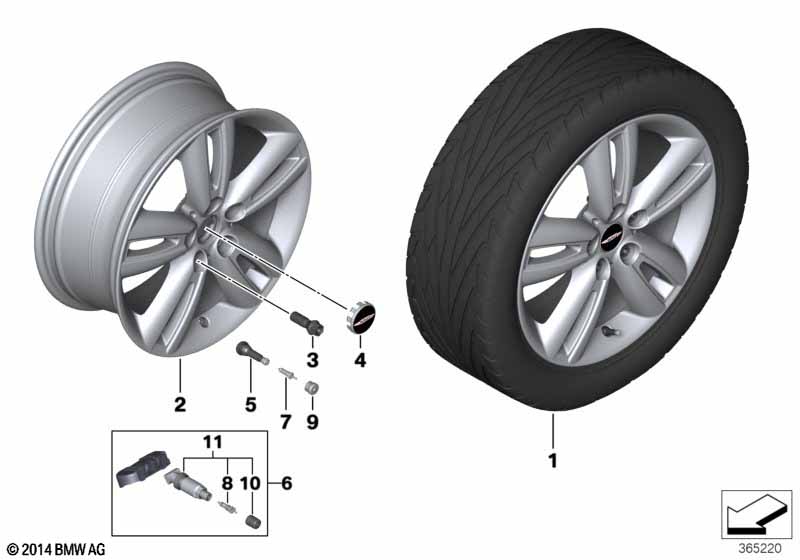 MINI LA wheel Track Spoke 562 - 17''