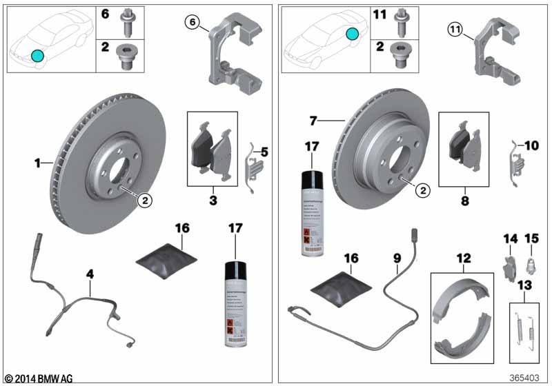 Genuine BMW 34216864900 F33 F30 F32 Brake Disc, Ventilated 300X20 (Inc. 420d, 420i & 316i) | ML Performance EU Car Parts