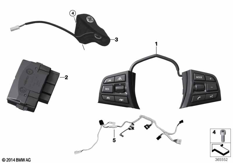 Genuine BMW 61317980121 F01 F02 Mount, Switch-Tronic Switch, Left (Inc. Alpina B7L, Alpina B7 & Alpina B7X) | ML Performance EU Car Parts