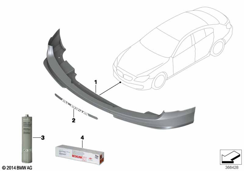Genuine BMW 51117988553 F06 Insert (Inc. ALPINA B6) | ML Performance EU Car Parts