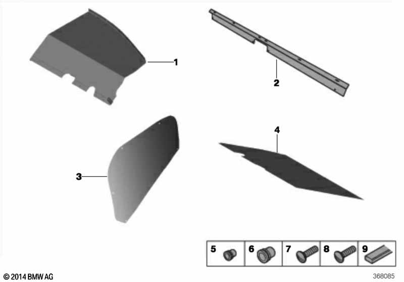 Genuine BMW 51468416588 Partition Right SPEC 2013 (Inc. M235i Racing) | ML Performance EU Car Parts