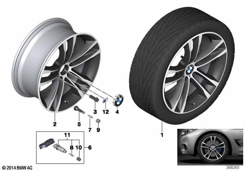 BMW LA wheel M double spoke 598M- 19