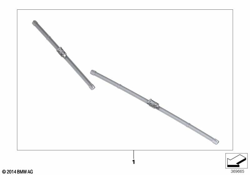 Set of wiper blades