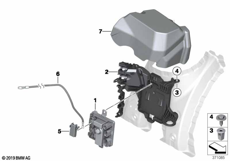 Genuine BMW 12427625998 F31 F30 F21 Cable To Power Distribution Modul (Inc. 335iX, 335i & 435i) | ML Performance UK Car Parts