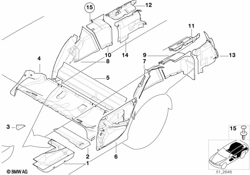 Sound insulating rear