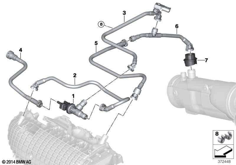 Genuine BMW 13908623943 Suction Jet Pump With Line, Rear (Inc. i8) | ML Performance EU Car Parts