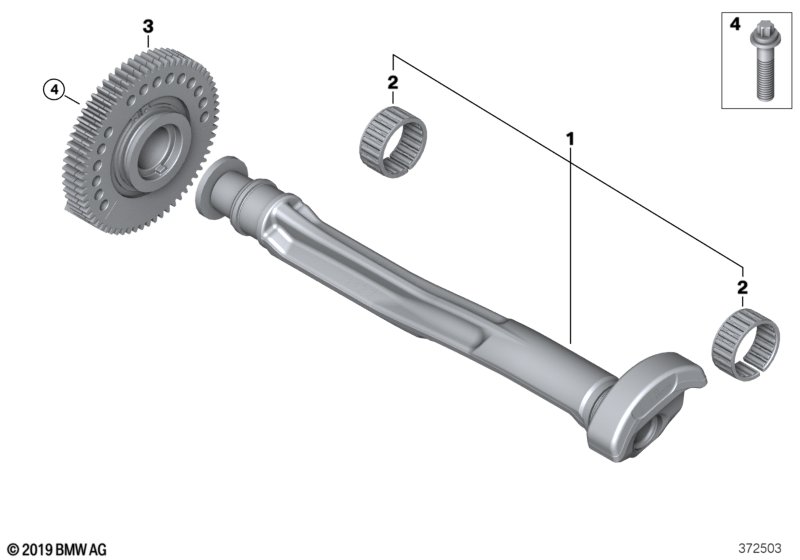 Crankshaft drive mass compensator
