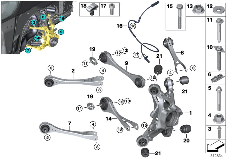 Genuine BMW 33326858235 Rubber Mounting (Inc. i8) | ML Performance UK Car Parts