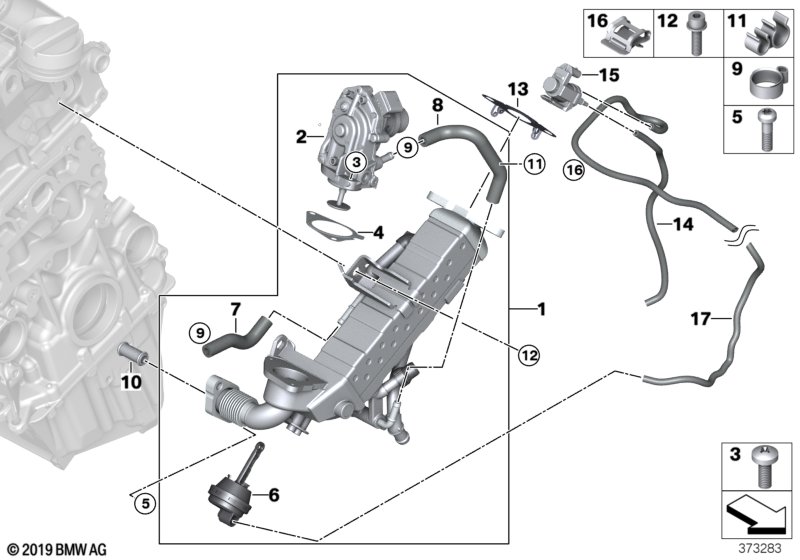 Genuine BMW 11718573933 F15 F25 F26 Coolant Hose, Return (Inc. X3 18d, X5 25dX & X4 20dX) | ML Performance UK Car Parts