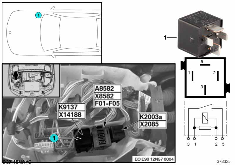 Relay for electric fan K9137