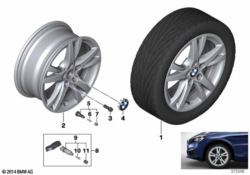 BMW LA wheel Double Spoke 473 - 16''