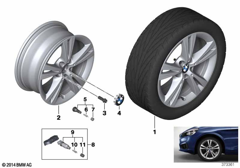 BMW LA wheel Double Spoke 385 - 17''