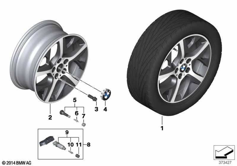 BMW LA wheel Y-Spoke 480 - 17''