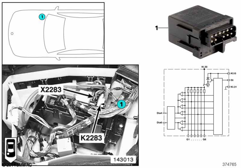 Relay for glow plug K2283