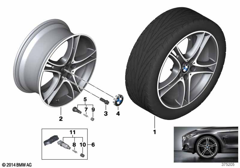 BMW LM Rad Doppelspeiche 361 - 18