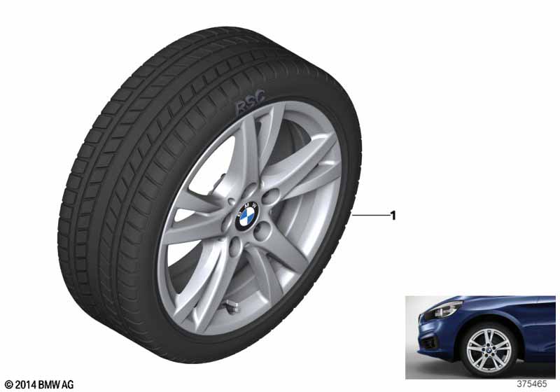 Spike/SC winter whl.w/tire Styl.473-16