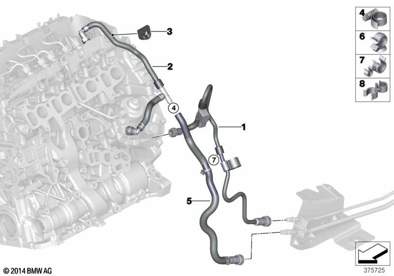 Genuine BMW 13538514101 F15 Fuel Supply Line With Sensor (Inc. X5 25d & X5 25dX) | ML Performance EU Car Parts