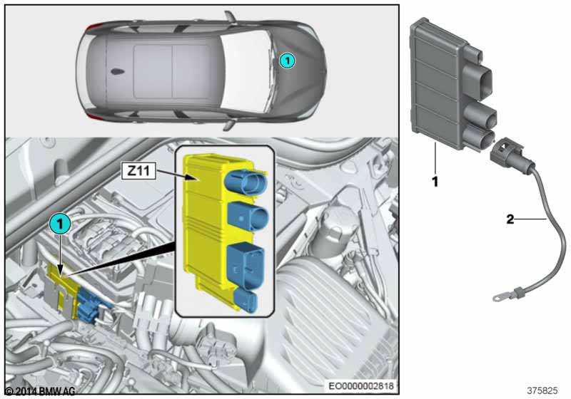 Genuine BMW 12638644475 F48 F45 Integrated Supply Module Z11 (Inc. 220i, X2 20i & X1 20iX) | ML Performance UK Car Parts