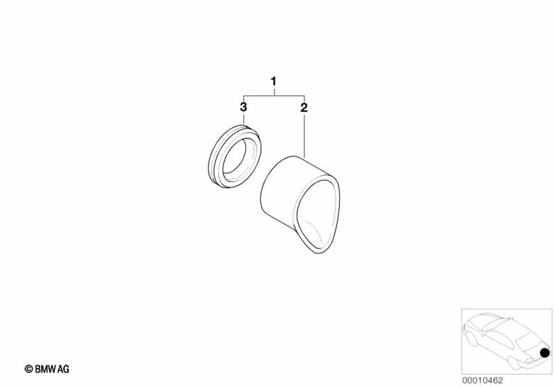 Genuine BMW 51242491517 E36 Trunk Lid Lock Gasket (Inc. Z3 1.8) | ML Performance UK Car Parts